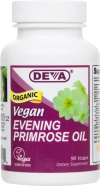 DEVA Vegan Vitamins Vegan Evening Primrose Oil Vcaps, 90-Count Bottle DEVA Vegan Vitamins Vegan Evening Primrose Oil Vcaps, 90-Count Bottle