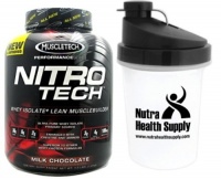 Muscletech Nitro Tech Whey Protein Isolate Chocolate 4 Lb + Nutra Health Supply Shaker 22oz w/ Built-in-Stainer Muscletech Nitro Tech Whey Protein Isolate Chocolate 4 Lb + Nutra Health Supply Shaker 22oz w/ Built-in-Stainer
