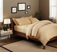 Pinzon Signature 190-Gram Velvet Flannel King Duvet Set, Chamois Pinzon Signature 190-Gram Velvet Flannel King Duvet Set, Chamois
