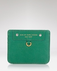 Get carded with this chic leather case from MARC BY MARC JACOBS, featuring four slots for the all-important plastic. Get carded with this chic leather case from MARC BY MARC JACOBS, featuring four slots for the all-important plastic.