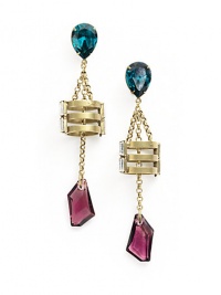 THE LOOKDrop silhouetteSwarovski crystal accentsCircular cage detailBrass-plated settingPost backTHE MEASUREMENTLength, about 3ORIGINMade in USA THE LOOKDrop silhouetteSwarovski crystal accentsCircular cage detailBrass-plated settingPost backTHE MEASUREMENTLength, about 3ORIGINMade in USA