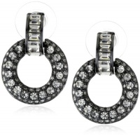 Carolee Midnight Express Hematite-Tone Doorknocker Earrings Carolee Midnight Express Hematite-Tone Doorknocker Earrings