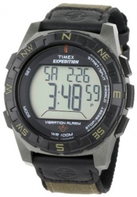 Timex Men's T49854 Expedition Rugged Digital Vibration Alarm Brown Nylon Strap Watch Timex Men's T49854 Expedition Rugged Digital Vibration Alarm Brown Nylon Strap Watch