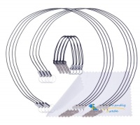 Bundle of 12 Detachable Tether Strings / Lanyards for Stylus Pens. Three Different Sizes: 4, 12 and 14 **UPDATED: Now More Flexible Lanyard and 3 Times Stronger Metal Rings** Designed for Compatibility with Large Tablets Like iPad 1 2 3 - With The Frie Bundle of 12 Detachable Tether Strings / Lanyards for Stylus Pens. Three Different Sizes: 4, 12 and 14 **UPDATED: Now More Flexible Lanyard and 3 Times Stronger Metal Rings** Designed for Compatibility with Large Tablets Like iPad 1 2 3 - With The Frie