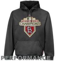 MLB Majestic St. Louis Cardinals Gray 2011 World Series Champions Performance Pullover Hoodie Sweatshirt MLB Majestic St. Louis Cardinals Gray 2011 World Series Champions Performance Pullover Hoodie Sweatshirt