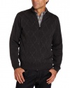 Van Heusen Men's Full Zip Argyle Sweater