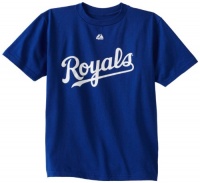 MLB Kansas City Royals Wordmark Basic T-Shirt, Deep Royal MLB Kansas City Royals Wordmark Basic T-Shirt, Deep Royal