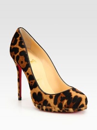 Leopard-print pony hair adds exoticism to this platform pump with leather trim and a signature red leather sole. Self-covered heel, 4½ (115mm)Covered platform, ½ (15mm)Compares to a 4 heel (100mm)Leopard-print pony hair upperLeather liningSignature red leather solePadded insoleMade in ItalyOUR FIT MODEL RECOMMENDS ordering one half size up as this style runs small. Leopard-print pony hair adds exoticism to this platform pump with leather trim and a signature red leather sole. Self-covered heel, 4½ (115mm)Covered platform, ½ (15mm)Compares to a 4 heel (100mm)Leopard-print pony hair upperLeather liningSignature red leather solePadded insoleMade in ItalyOUR FIT MODEL RECOMMENDS ordering one half size up as this style runs small.