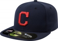 MLB Cleveland Indians Authentic On Field Road 59Fifty Fitted Cap, Navy MLB Cleveland Indians Authentic On Field Road 59Fifty Fitted Cap, Navy