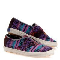 Keds Women's Champion Laceless Blanket Slip-On Fashion Sneaker Keds Women's Champion Laceless Blanket Slip-On Fashion Sneaker