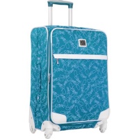 Diane Von Furstenberg Luggage Color On The Go 24 Inch Expandable Custom Spinner, Teal/White, One Size Diane Von Furstenberg Luggage Color On The Go 24 Inch Expandable Custom Spinner, Teal/White, One Size