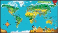 LeapFrog LeapReader Interactive World Map (works with Tag)