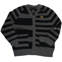 Sean John Boys 8-20 Stripe Cardigan Sweater, Dark Gray, Large Sean John Boys 8-20 Stripe Cardigan Sweater, Dark Gray, Large