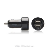elago Dual USB Auto Charger for iPhone 5/4S/3G/3GS , Samsung Galaxy and Other Device with USB Port elago Dual USB Auto Charger for iPhone 5/4S/3G/3GS , Samsung Galaxy and Other Device with USB Port