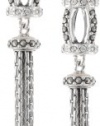 Judith Jack Tassels Sterling Silver Marcasite Crystal Tassel Drop Earrings