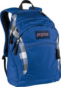JANSPORT WASABI BACKPACK SCHOOL BAG - Blue Streak Block Check JANSPORT WASABI BACKPACK SCHOOL BAG - Blue Streak Block Check