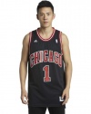 NBA Chicago Bulls Derrick Rose Black Swingman Jersey