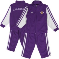 NBA adidas Los Angeles Lakers Toddler Full Zip Track Jacket and Pant Set - Purple NBA adidas Los Angeles Lakers Toddler Full Zip Track Jacket and Pant Set - Purple