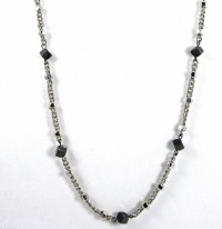 BCBGeneration Necklace, Silver-Tone Hematite Cube Illusion Necklace BCBGeneration Necklace, Silver-Tone Hematite Cube Illusion Necklace