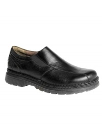 Crafted in treated full grain leather for comfort and breathability, this comfortable pair of slip-on men's casual shoes from Dr. Martens makes a great addition to your off-the-clock wardrobe. Crafted in treated full grain leather for comfort and breathability, this comfortable pair of slip-on men's casual shoes from Dr. Martens makes a great addition to your off-the-clock wardrobe.
