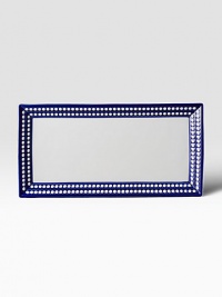 From the Perlee Bleu collection, inspired by the blue horizons and white domes of the Grecian Islands, this verstile tray is perfect for casual dining and entertaining.Hand-painted Limoges porcelain16 X 8 Dishwasher safeMade in Portugal From the Perlee Bleu collection, inspired by the blue horizons and white domes of the Grecian Islands, this verstile tray is perfect for casual dining and entertaining.Hand-painted Limoges porcelain16 X 8 Dishwasher safeMade in Portugal