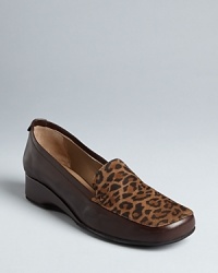 A leopard print updates classic loafers from comfort-meets-fashion resource Anyi Lu. A leopard print updates classic loafers from comfort-meets-fashion resource Anyi Lu.