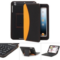 GreatShield LEAN Series Ultra Slim Leather Case with Keyboard and Stand for the iPad Mini 7.9-Inch Tablet (Black and Orange) GreatShield LEAN Series Ultra Slim Leather Case with Keyboard and Stand for the iPad Mini 7.9-Inch Tablet (Black and Orange)