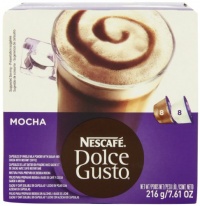 Nescafe Dolce Gusto for Nescafe Dolce Gusto Brewers, Mocha, 16 Count (Pack of 3)