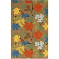 Safavieh Soho Collection SOH737A Handmade Brown New Zealand Wool Square Area Rug, 6-Feet Safavieh Soho Collection SOH737A Handmade Brown New Zealand Wool Square Area Rug, 6-Feet