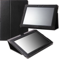 MoKo(TM) Folding Cover Case and Flip Stand for ASUS Transformer Pad TF300, BLACK (with Elastic Hand Strap, Stylus Loop, and MicroSD Slot) MoKo(TM) Folding Cover Case and Flip Stand for ASUS Transformer Pad TF300, BLACK (with Elastic Hand Strap, Stylus Loop, and MicroSD Slot)