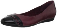 Rockport Women's Faye Interwoven Ballet Flat,Tawny Port/Black,7.5 M US