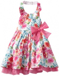 Bonnie Jean Girls 2-6X Glitter Poplin Halter Dress, Pink, 2T Bonnie Jean Girls 2-6X Glitter Poplin Halter Dress, Pink, 2T