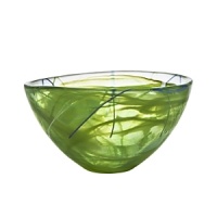 A stunning bowl in breathtaking lime green features thin threads of glass that are hand-applied for a dazzling effect, making a perfect display item in your home. A stunning bowl in breathtaking lime green features thin threads of glass that are hand-applied for a dazzling effect, making a perfect display item in your home.
