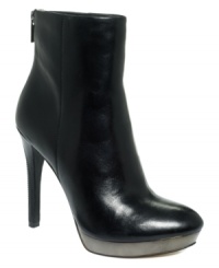 The Rochelle platform booties by MICHAEL by Michael Kors take classy to a whole new level. Finish your favorite look with this timeless silhouette. The Rochelle platform booties by MICHAEL by Michael Kors take classy to a whole new level. Finish your favorite look with this timeless silhouette.
