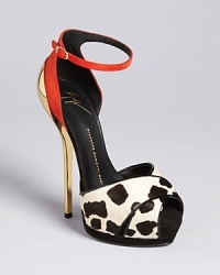 Pony up for these sky-high stilettos and you won't miss a style step, by Giuseppe Zanotti. Pony up for these sky-high stilettos and you won't miss a style step, by Giuseppe Zanotti.