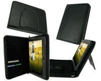 rooCASE Executive Portfolio (Black) Leather Case Cover with Landscape / Portrait View for Acer Iconia Tab A200 A210 10.1-Inch Android Tablet Wi-Fi rooCASE Executive Portfolio (Black) Leather Case Cover with Landscape / Portrait View for Acer Iconia Tab A200 A210 10.1-Inch Android Tablet Wi-Fi