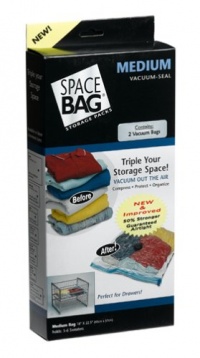 Space Bag BRS-8225 Vacuum-Seal Storage Bags, Set of 2, Medium Space Bag BRS-8225 Vacuum-Seal Storage Bags, Set of 2, Medium