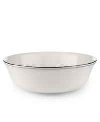 A Lenox classic, the Federal Platinum all-purpose bowl adds a luxurious note to your table in exquisite white bone china with platinum trim. Coordinating Debut Platinum crystal stemware adds the finishing flourish. A Lenox classic, the Federal Platinum all-purpose bowl adds a luxurious note to your table in exquisite white bone china with platinum trim. Coordinating Debut Platinum crystal stemware adds the finishing flourish.