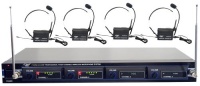 PYLE-PRO PDWM4400 - 4 Mic VHF Wireless Lavalie/ Headset System