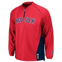 Boston Red Sox Authentic Home Triple Peak Cool Base Gamer Jacket by Majestic Select Size: Medium Boston Red Sox Authentic Home Triple Peak Cool Base Gamer Jacket by Majestic Select Size: Medium