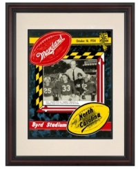 Take one for the Terps. An inspiration for today's players, this restored cover art from the 1954 Maryland-North Carolina program stars Coach Tatum on the shoulders of his winning football team. This game continued his streak, with a final score of 33-0. Take one for the Terps. An inspiration for today's players, this restored cover art from the 1954 Maryland-North Carolina program stars Coach Tatum on the shoulders of his winning football team. This game continued his streak, with a final score of 33-0.