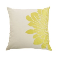 Blissliving Home Gemini Pillow, Citron, 18 by 18 Inches Blissliving Home Gemini Pillow, Citron, 18 by 18 Inches