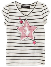Baby Phat - Kids Girls 2-6x Tod Star Art Tee, Cream, 4T Baby Phat - Kids Girls 2-6x Tod Star Art Tee, Cream, 4T