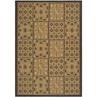 Safavieh CY6947-46 Courtyard Collection Black and Natural Indoor/Outdoor Area Rug, 8-Feet by 11-Feet 2-Inch Safavieh CY6947-46 Courtyard Collection Black and Natural Indoor/Outdoor Area Rug, 8-Feet by 11-Feet 2-Inch