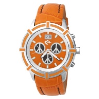 Love Peace and Hope Midsize WA06 Orange and Black Time for Peace Watch