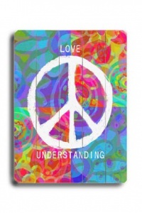 Love Peace Understanding 18x24 Artistic Planked Wood Sign by Lisa Weedn Love Peace Understanding 18x24 Artistic Planked Wood Sign by Lisa Weedn
