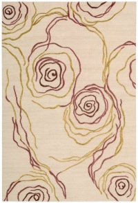 Nourison Sorrento Floating Buds Beige 8.0-Feet by 10.0-Feet Polyester/Wool-Blend Area Rug Nourison Sorrento Floating Buds Beige 8.0-Feet by 10.0-Feet Polyester/Wool-Blend Area Rug