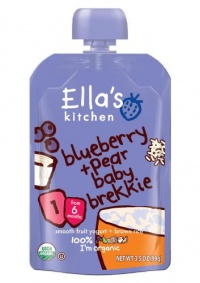 Ella's Kitchen, Blueberry and Pear Baby Brekkie, 3.5 Ounce (Pack of 7) Ella's Kitchen, Blueberry and Pear Baby Brekkie, 3.5 Ounce (Pack of 7)