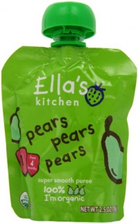 Ella's Kitchen, Pears Pears Pears, 2.5 Ounce (Pack of 7) Ella's Kitchen, Pears Pears Pears, 2.5 Ounce (Pack of 7)