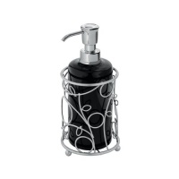 InterDesign Twigz Soap Pump, Silver/Black InterDesign Twigz Soap Pump, Silver/Black